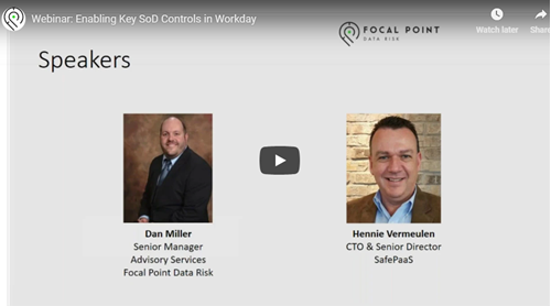 Segregation of Duties Controls In Workday