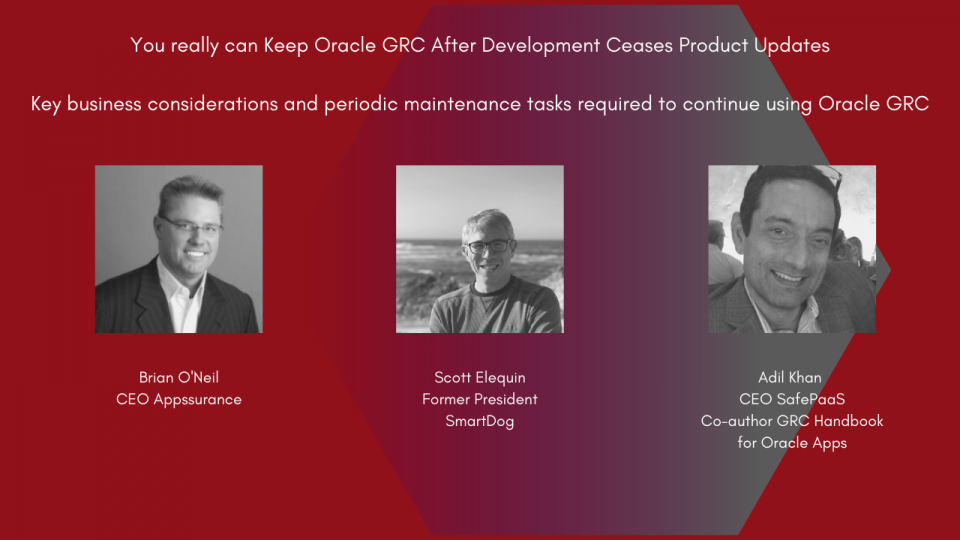 Oracle GRC limited support