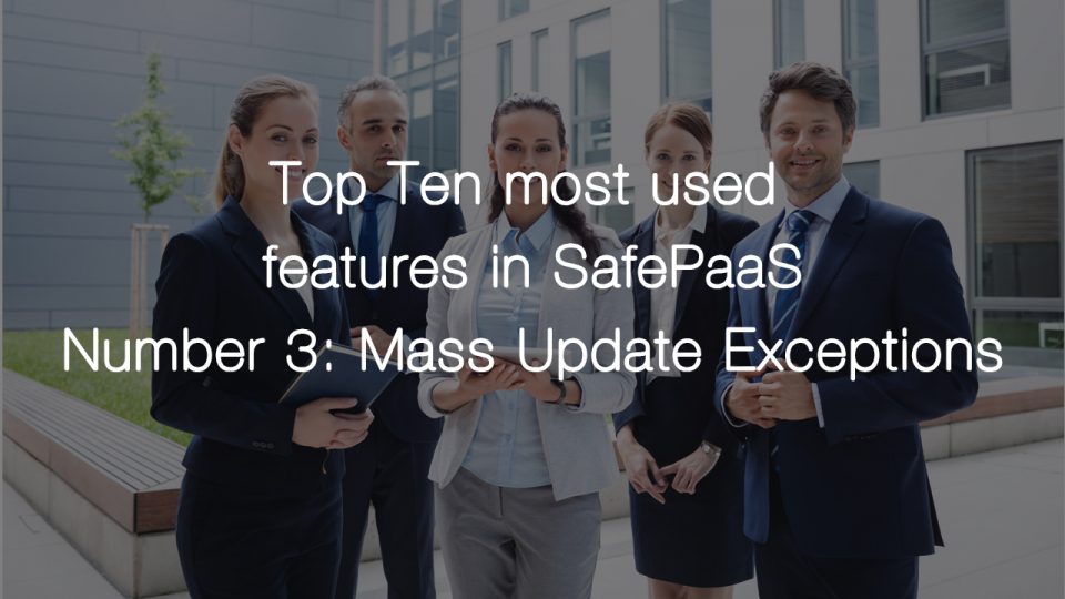 Top Feature Mass Update Exceptions In Policy Manager
