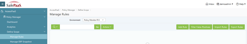 Import Access Rules Oracle AACG