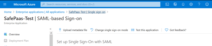 SAML Single sign-on