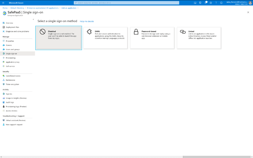 SAML Single sign-on