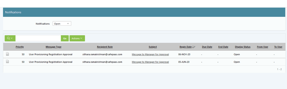 Self-service access request