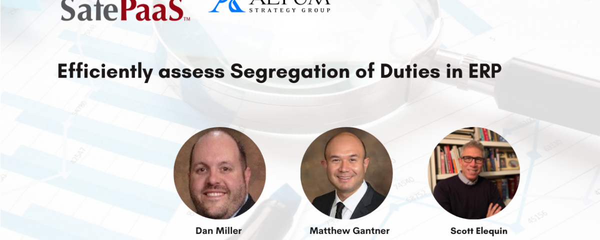Efficiently Assess Segregation Of Duties In ERP