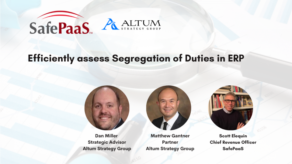 Efficiently Assess Segregation Of Duties In ERP