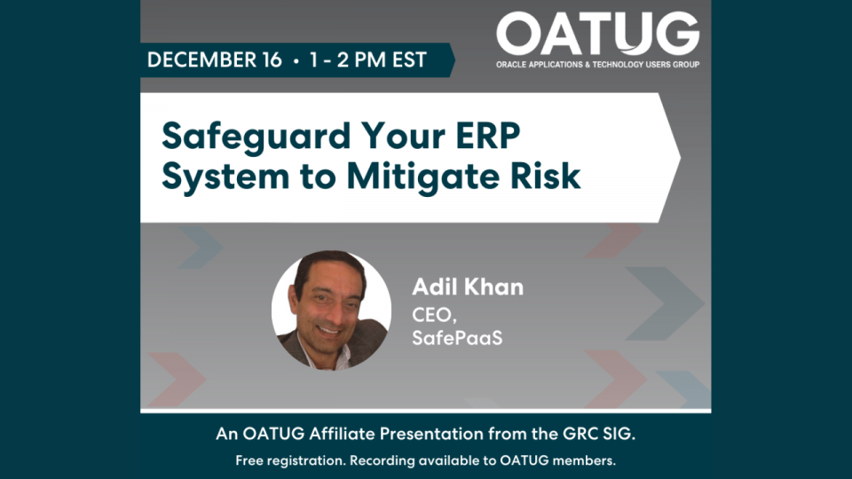 Safeguard Oracle ERP