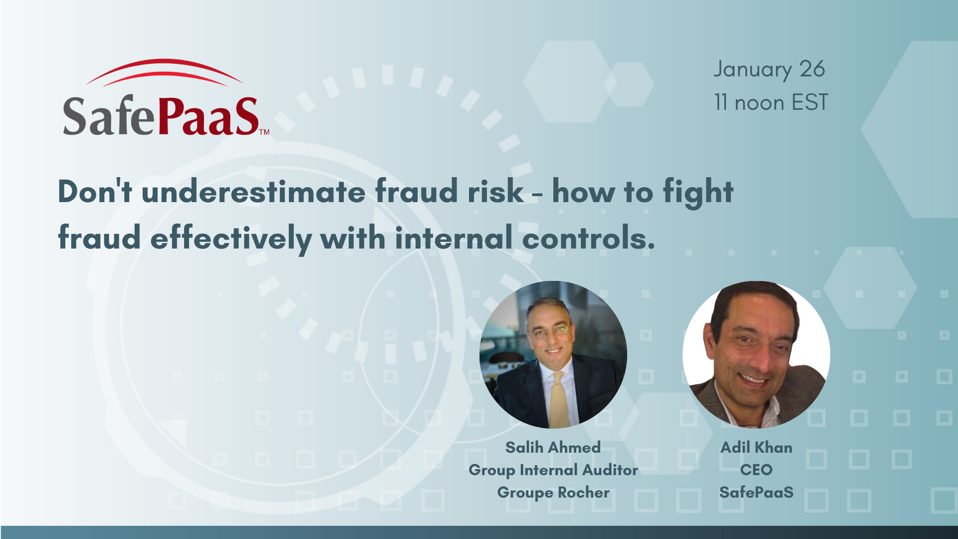 Fraud risk internal controls
