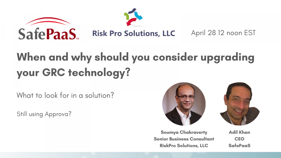 When to upgrade GRC technology