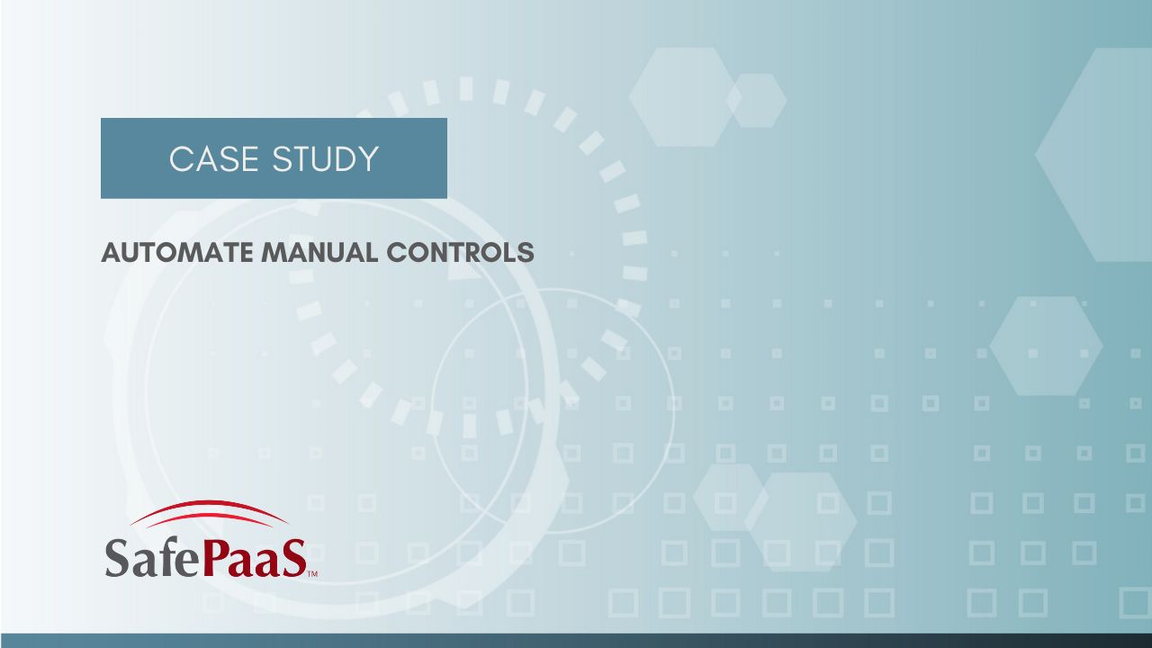 Automate Manual Controls