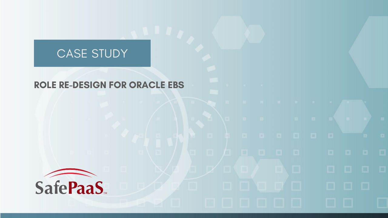 Role Of Oracle EBS