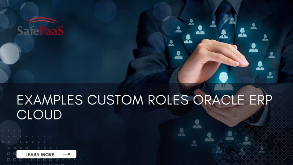Example custom roles Oracle ERP cloud