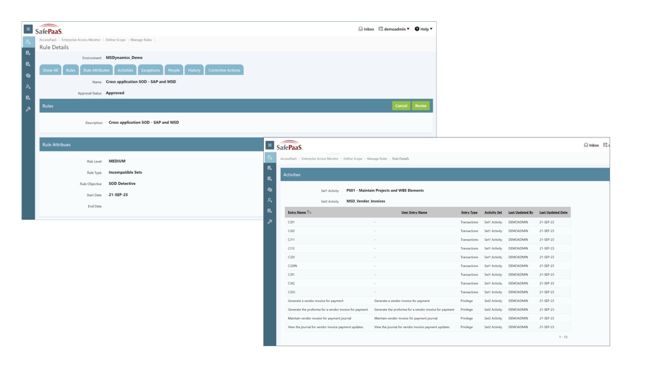 Cross-Application Rules Management