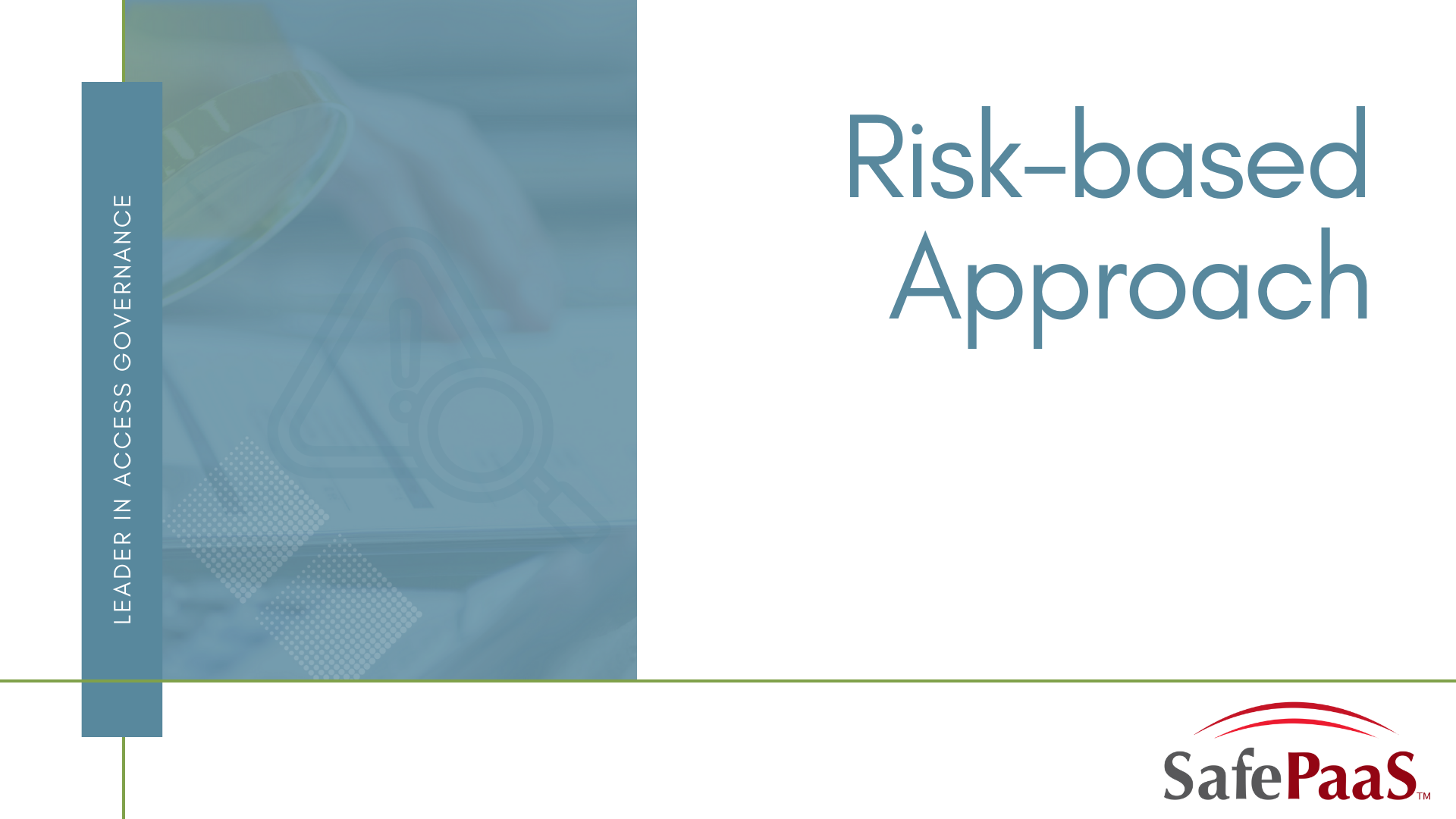 Risk based Approach infographic
