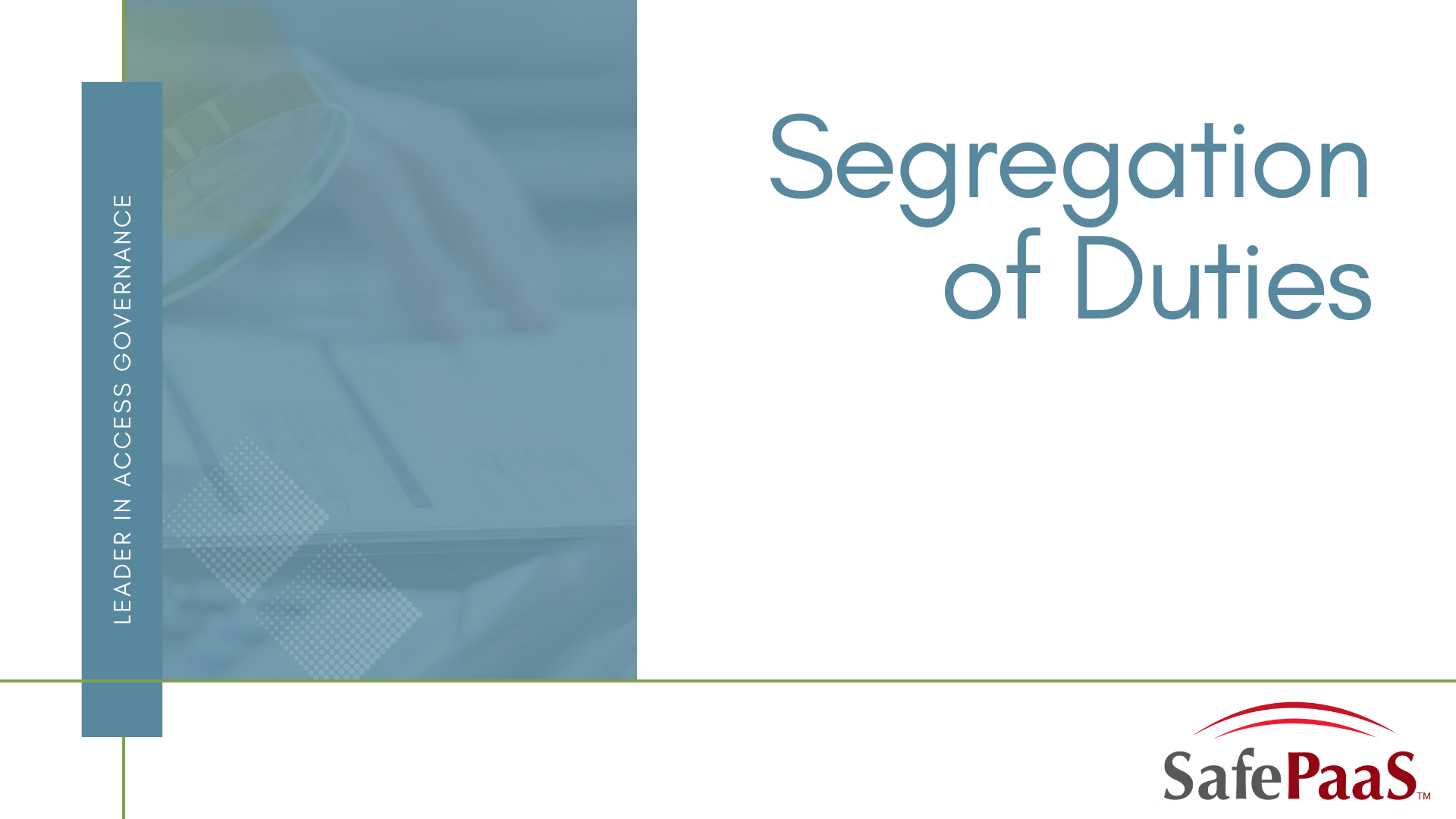 Segregation of Duties infographic