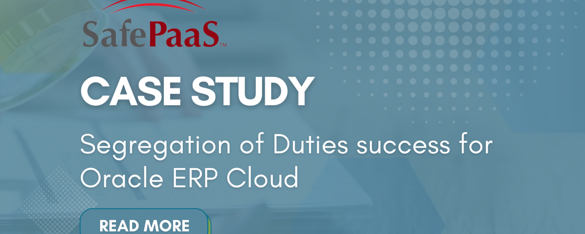 Segregation of Duties Oracle ERP Cloud