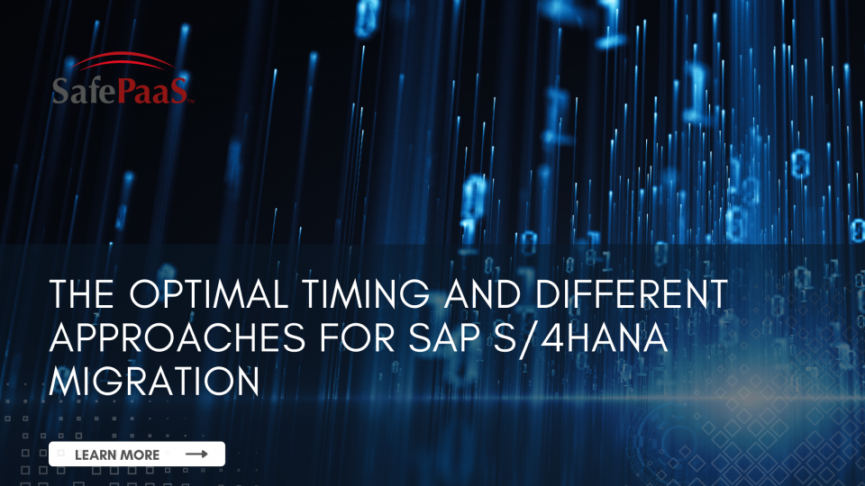 SAP S/4HANA migration approaches