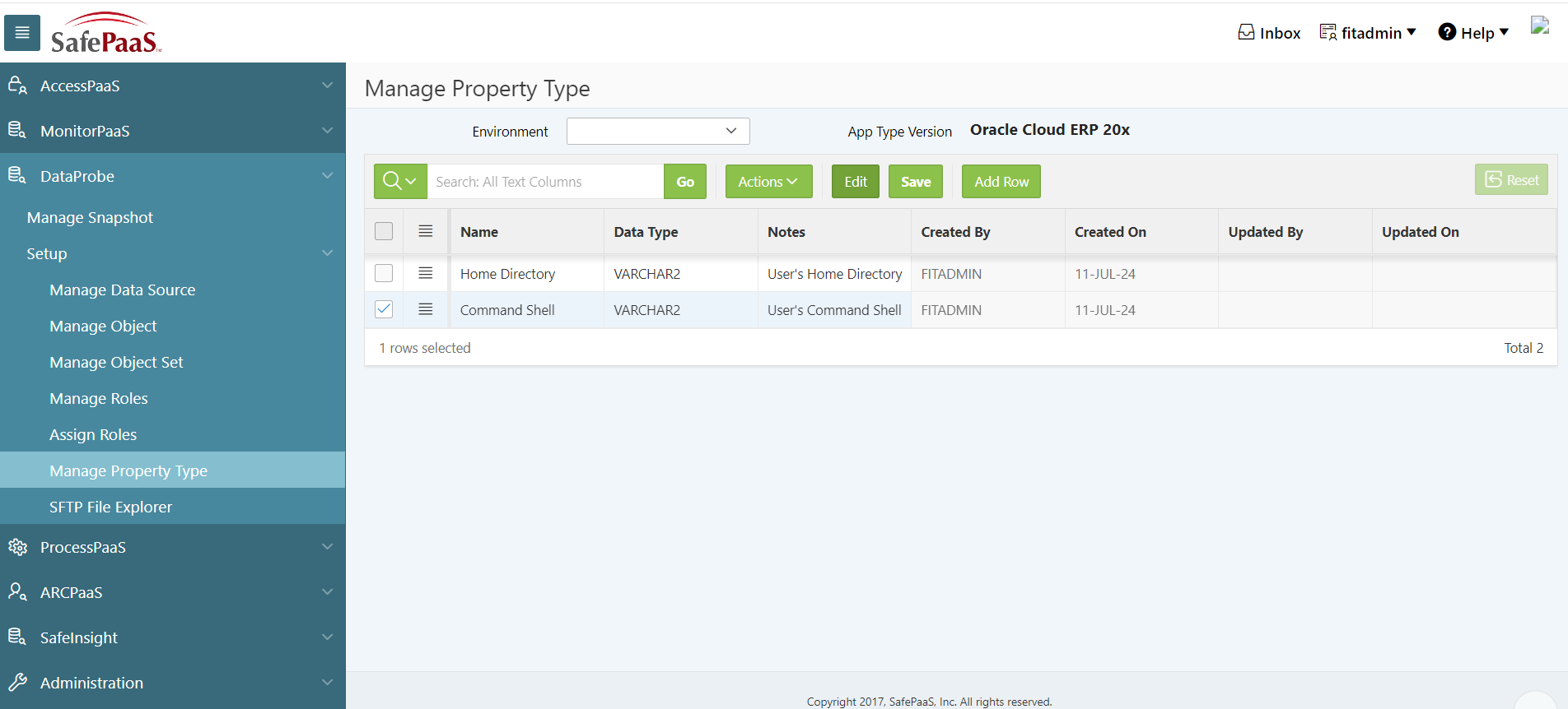 Manage Property Types