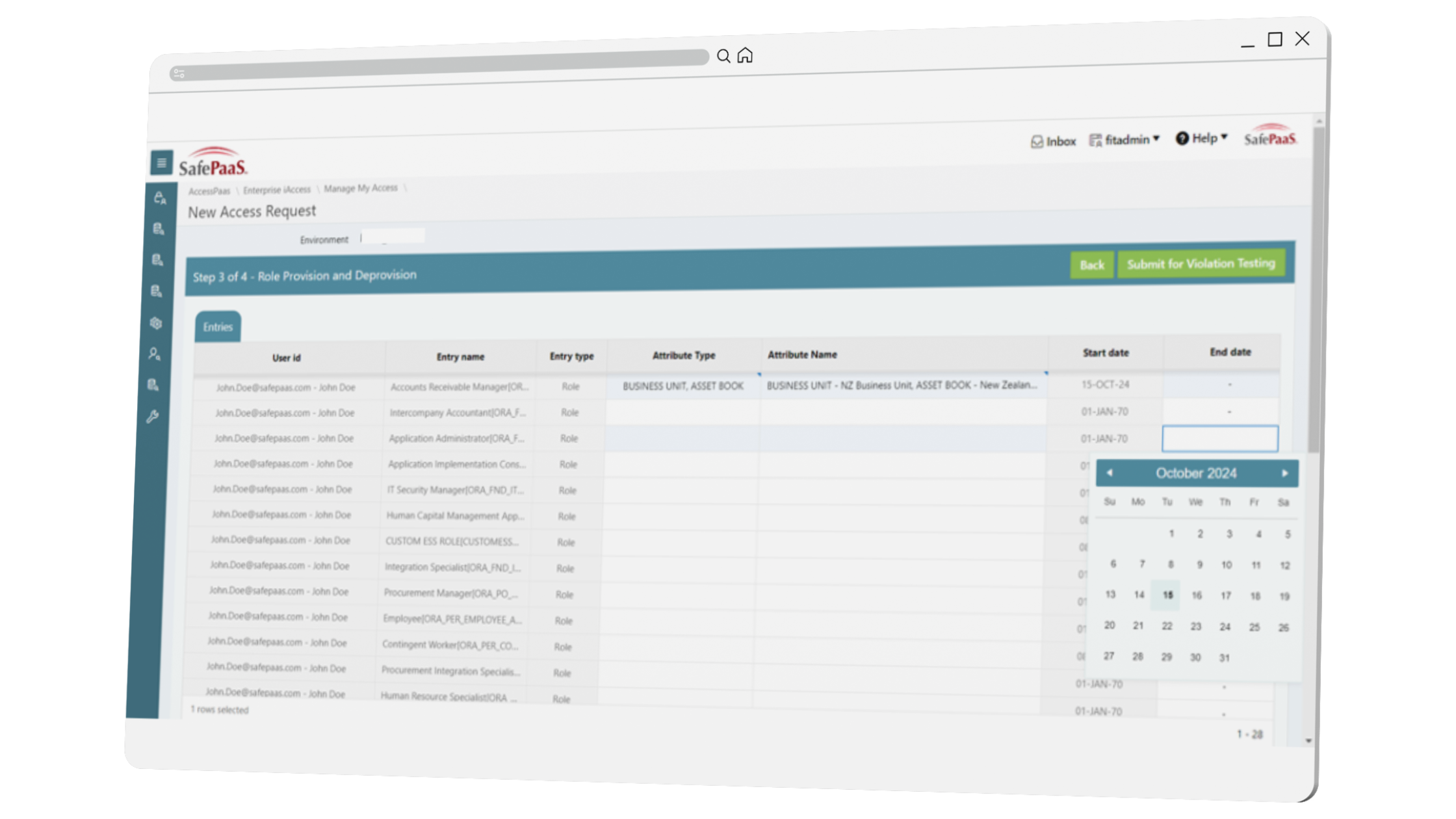 Fine-grained access request
